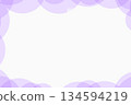 Purple random circle design frame 134594219