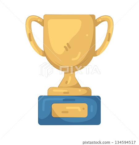 Illustration of gold trophy Illustration of gold trophy 134594517