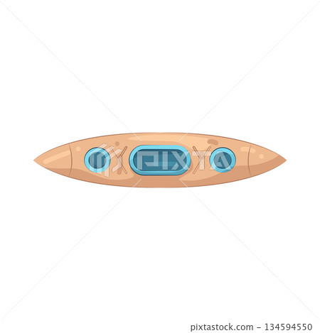 Illustration of canoe 134594550