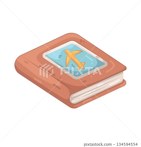Illustration of guide book Illustration of guide book 134594554