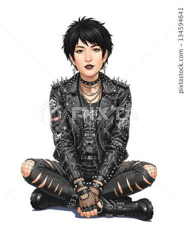 Female punk rocker Female punk rocker 134594641