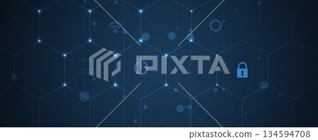 Future cyber technology web services for business and internet project. 134594708