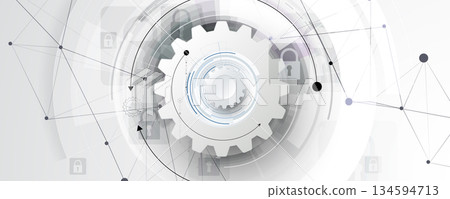 Future cyber technology web services for business and internet project. 134594713