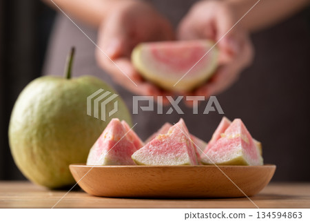 Guava ready to eating, Tropical fruit high vitamin C Guava ready to eating, Tropical fruit high vitamin C 134594863