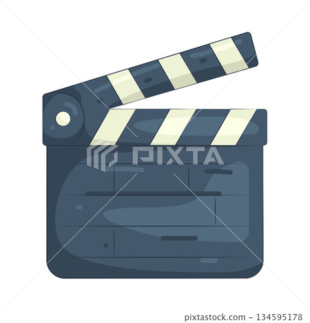 Illustration of clapperboard Illustration of clapperboard 134595178