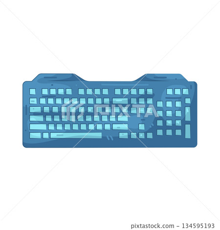 Illustration of keyboard Illustration of keyboard 134595193