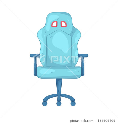 Illustration of gaming chair Illustration of gaming chair 134595195