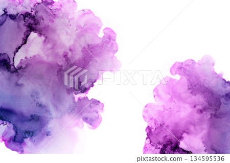 可愛的水彩背景 134595536