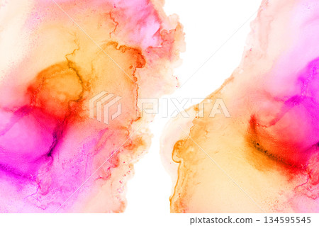 Cute watercolor background 134595545