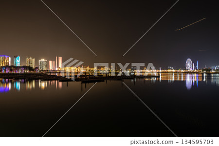 Doha,Qatar,12.12.2025,Nightlife and scenery of Doha, Qatar. 134595703