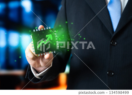 Growth in microchip production. Profitability of manufacturing companies, price growth. High demand. Semiconductor boom, capacity expansion, global supply chain pressure. 134598499