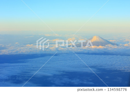 Mount Fuji as seen from Japan Airlines Flight JAL461 Tokyo-Tokushima Mount Fuji as seen from Japan Airlines Flight JAL461 Tokyo-Tokushima 134598776