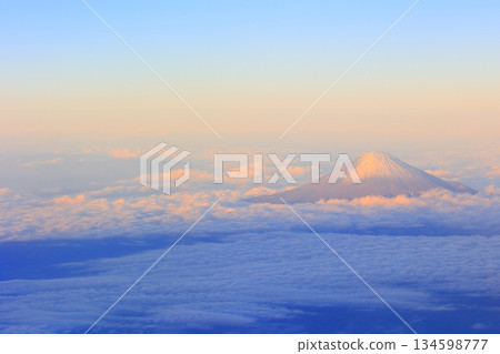 Mount Fuji as seen from Japan Airlines Flight JAL461 Tokyo-Tokushima Mount Fuji as seen from Japan Airlines Flight JAL461 Tokyo-Tokushima 134598777