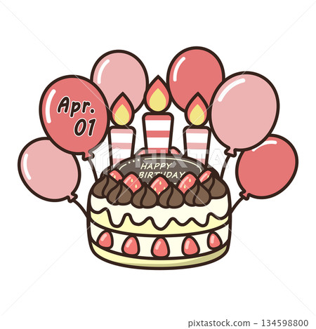 Birthday chocolate cake Birthday chocolate cake 134598800