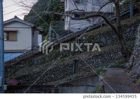 三重縣尾瀨市須賀町漁村風光 134599455