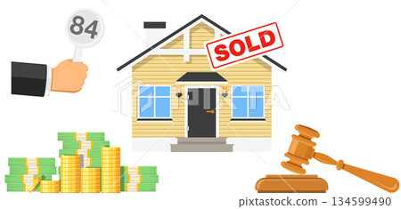 Sale real estate at auction 134599490