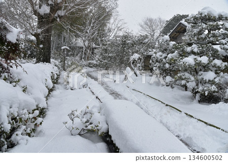 Snow scene at Myochi-in Temple in Kyoto Snow scene at Myochi-in Temple in Kyoto 134600502