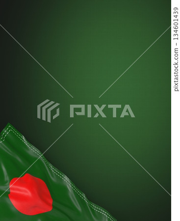 Bangladesh - national flag and gradient background - vertical poster - 3D illustration Bangladesh - national flag and gradient background - vertical poster - 3D illustration 134601439