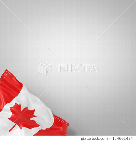 Canada - national flag and gradient background - square format - 3D illustration 134601454
