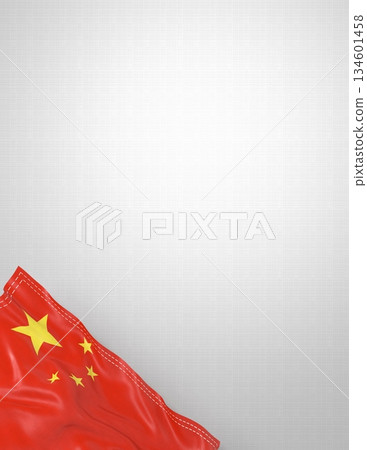 China - national flag and gradient background - vertical poster - 3D illustration China - national flag and gradient background - vertical poster - 3D illustration 134601458