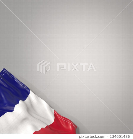 France - national flag and gradient background - square format - 3D illustration France - national flag and gradient background - square format - 3D illustration 134601486