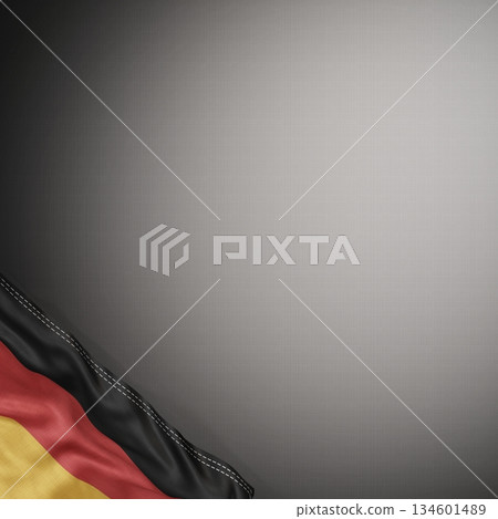 Germany - national flag and gradient background - square format - 3D illustration 134601489