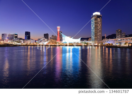 [兵庫縣]神戶美利堅公園的夜景 134601787