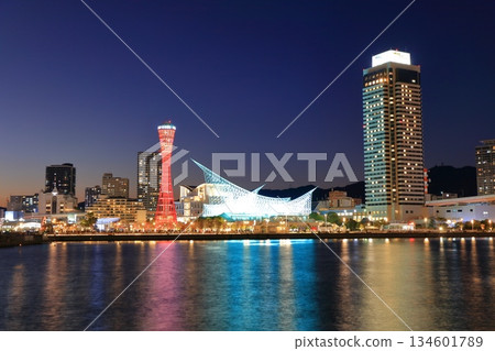 [兵庫縣]神戶美利堅公園的夜景 134601789