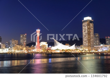 [兵庫縣]神戶美利堅公園的夜景 134601792