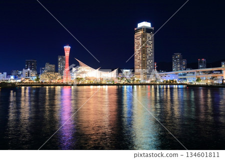 [兵庫縣]神戶美利堅公園的夜景 134601811