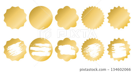 Scratch off layers of various shapes set 134602066