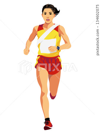女子接力賽跑者 134602075