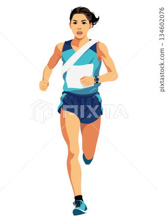女子接力賽跑者 134602076