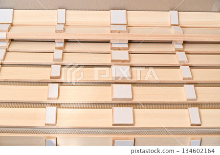 Paulownia wood roll slats 134602164