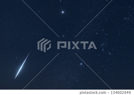 Winter Triangle and the Geminid Meteor Shower 134602849