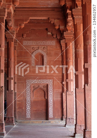 Historical city constructed by Mughal emperor Akbar in Fatehpur Sikri, Uttar Pradesh, India Historical city constructed by Mughal emperor Akbar in Fatehpur Sikri, Uttar Pradesh, India 134602957