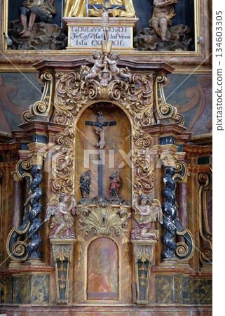 Tabernacle on the main altar in the church of Saint Leonard of Noblac in Kotari, Croatia Tabernacle on the main altar in the church of Saint Leonard of Noblac in Kotari, Croatia 134603305