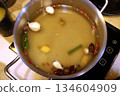 Chinese herbal hot pot 134604909