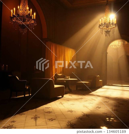 interior room with armchairs and armchairs interior room with armchairs and armchairs 134605189