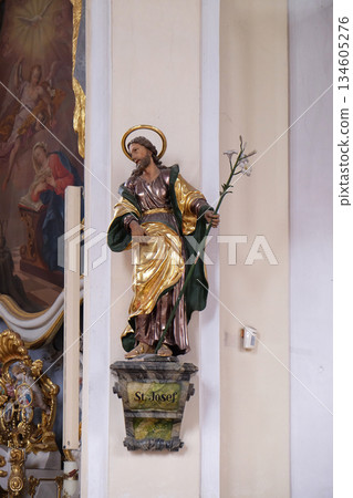 Saint Joseph, Maria Vesperbild Church in Ziemetshausen, Germany Saint Joseph, Maria Vesperbild Church in Ziemetshausen, Germany 134605276
