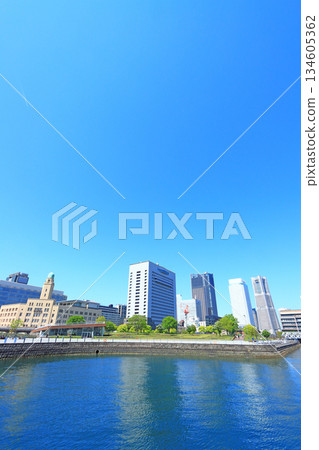 神奈川縣橫濱市橫濱港未來的風景 神奈川縣橫濱市橫濱港未來的風景 134605362