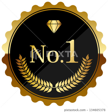 奢華No.1徽章黑金 奢華No.1徽章黑金 134605378