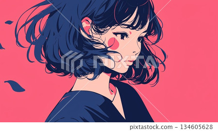 穿黑襯衫的女人 134605628