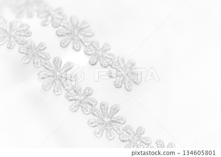 蕾絲花背景材料 134605801