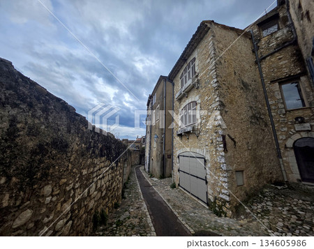 saint paul de vence Medieval village in provence france in xmas season 134605986