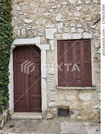 Old door detail in saint paul de vence Medieval village in provence france Old door detail in saint paul de vence Medieval village in provence france 134605999