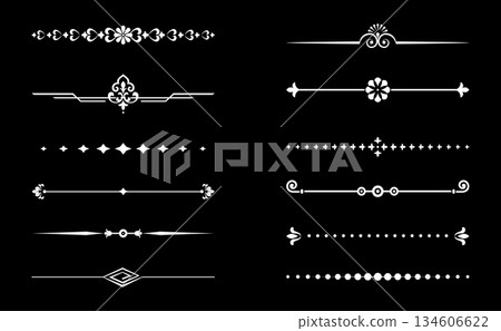 Vintage set. Floral elements for design monograms, invitations, frames, menus and labels. Graphic design of the website, cafes, boutiques, hotels, wedding invitations. 134606622