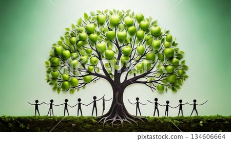 tree with roots 134606664