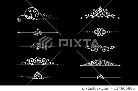 Vintage set. Floral elements for design monograms, invitations, frames, menus and labels. Graphic design of the website, cafes, boutiques, hotels, wedding invitations. Vintage set. Floral elements for design monograms, invitations, frames, menus and labels. Graphic design of the website, cafes, boutiques, hotels, wedding invitations. 134606690