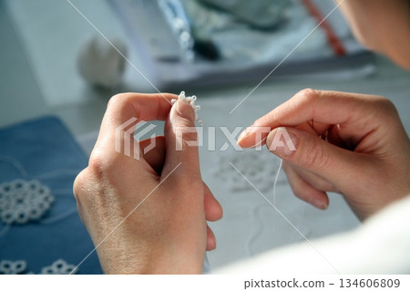 Process of lace-making 134606809